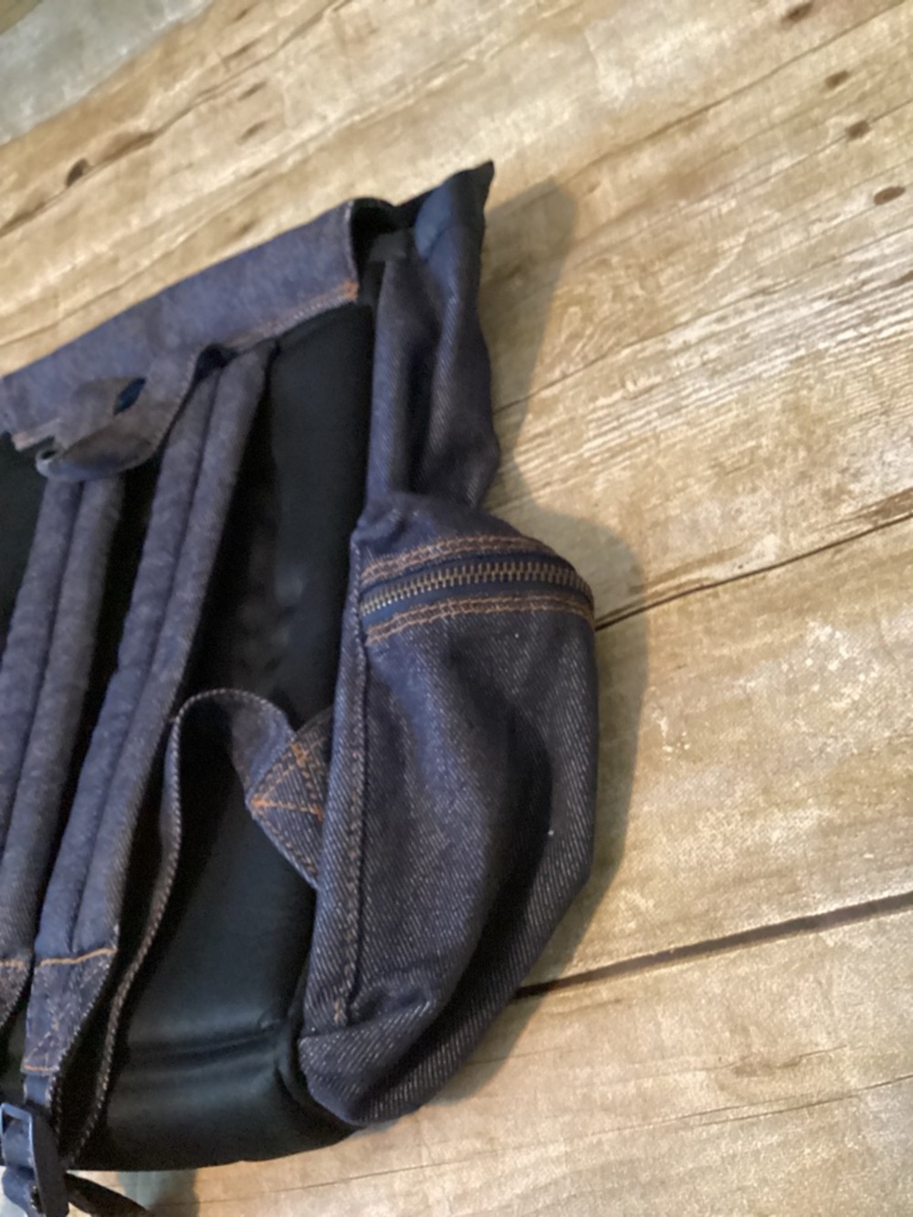 Hello Kitty Denim Backpack – Casual Bag with Pockets - Picture 6 of 7